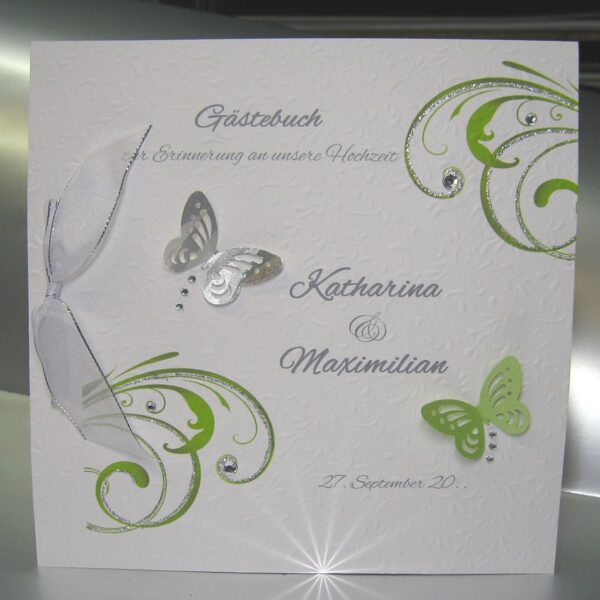 Gästebuch 11014 mit Ornamenten in 3 Farben