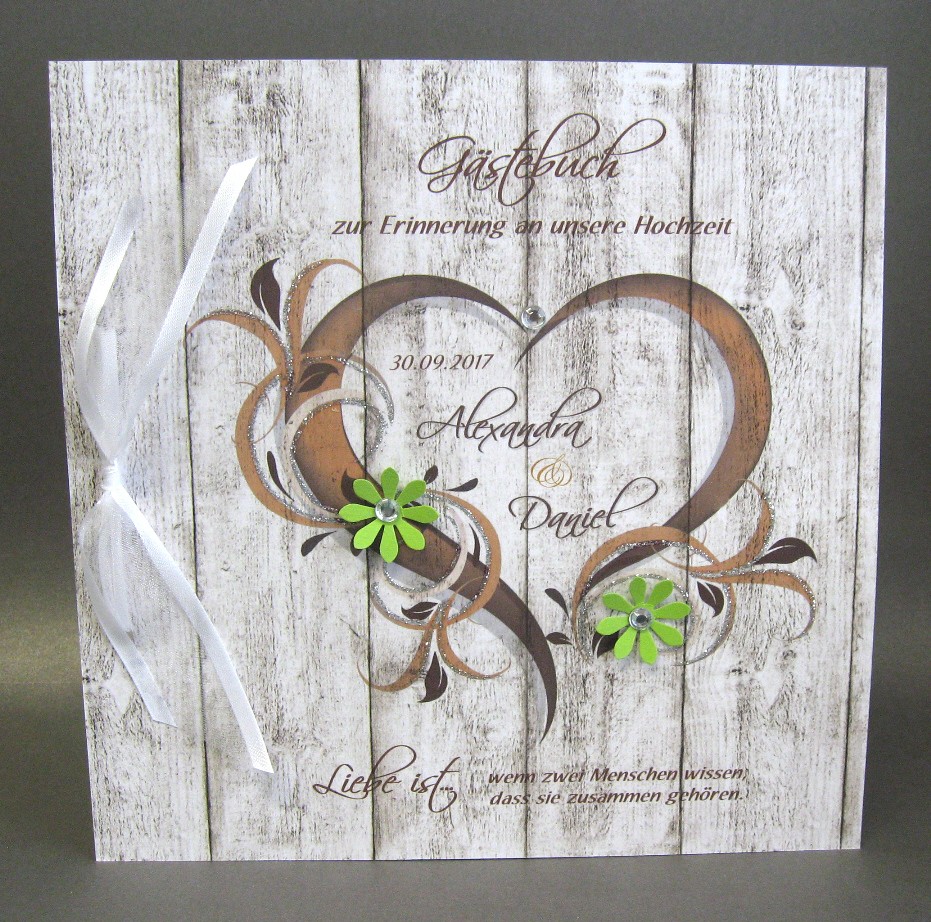 Gästebuch Holzoptik 11022 in 5 Farben – Bild 4