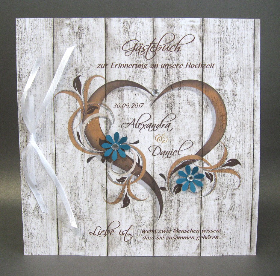 Gästebuch Holzoptik 11022 in 5 Farben – Bild 5