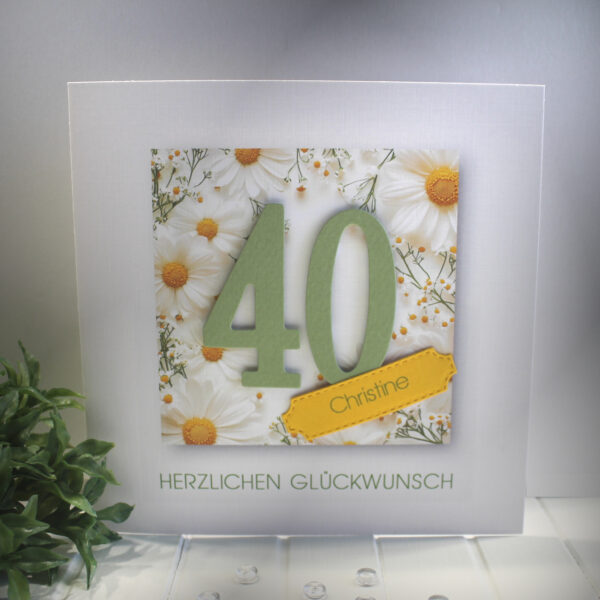 Glückwunschkarte zum Geburtstag, mit Personalisierung und auf Wunsch als Geldgeschenk Design 132