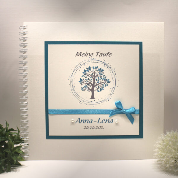 Gästebuch zur Taufe "Baum" in 5 Farben zum kleinen Preis! Design 202GÄ