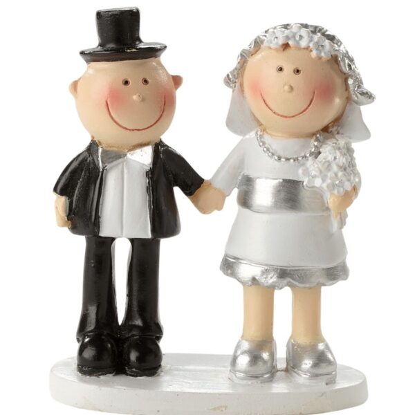 Brautpaar Silberhochzeit als Tortenfigur oder zur Deko 3870032