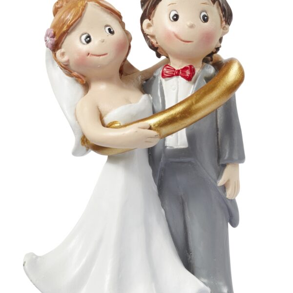 Hochzeitspaar im Ring, als Tortenfigur oder zur Deko 3870221