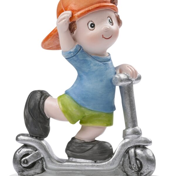 Figur Junge mit Roller zur Deko oder als Tortenfigur 3870541