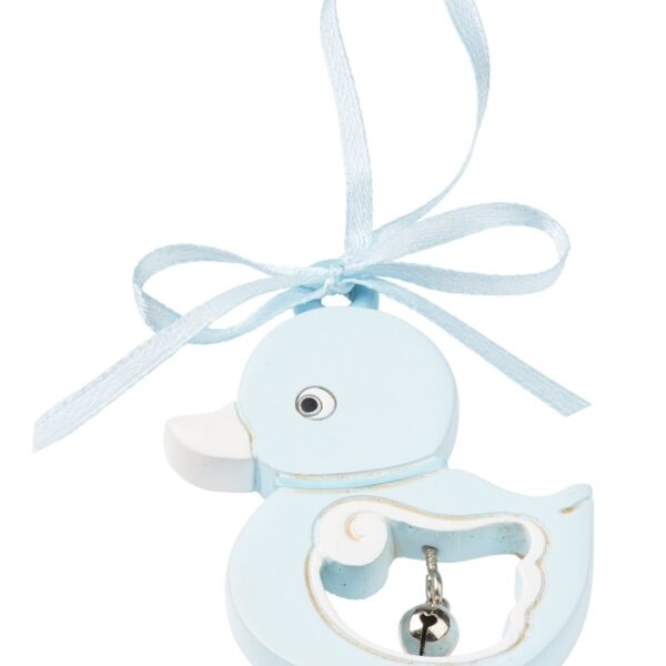 Babyente mit Glöckchen, hellblau, ideal als Deko 3870734