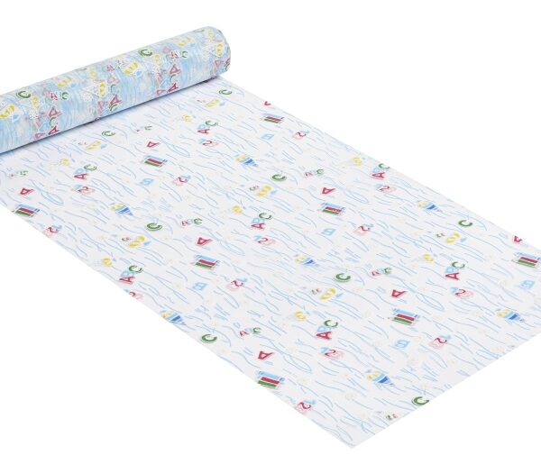 Tischläufer Organza zur Einschulung blau 5mtr. Rolle mtr. 2,99Euro