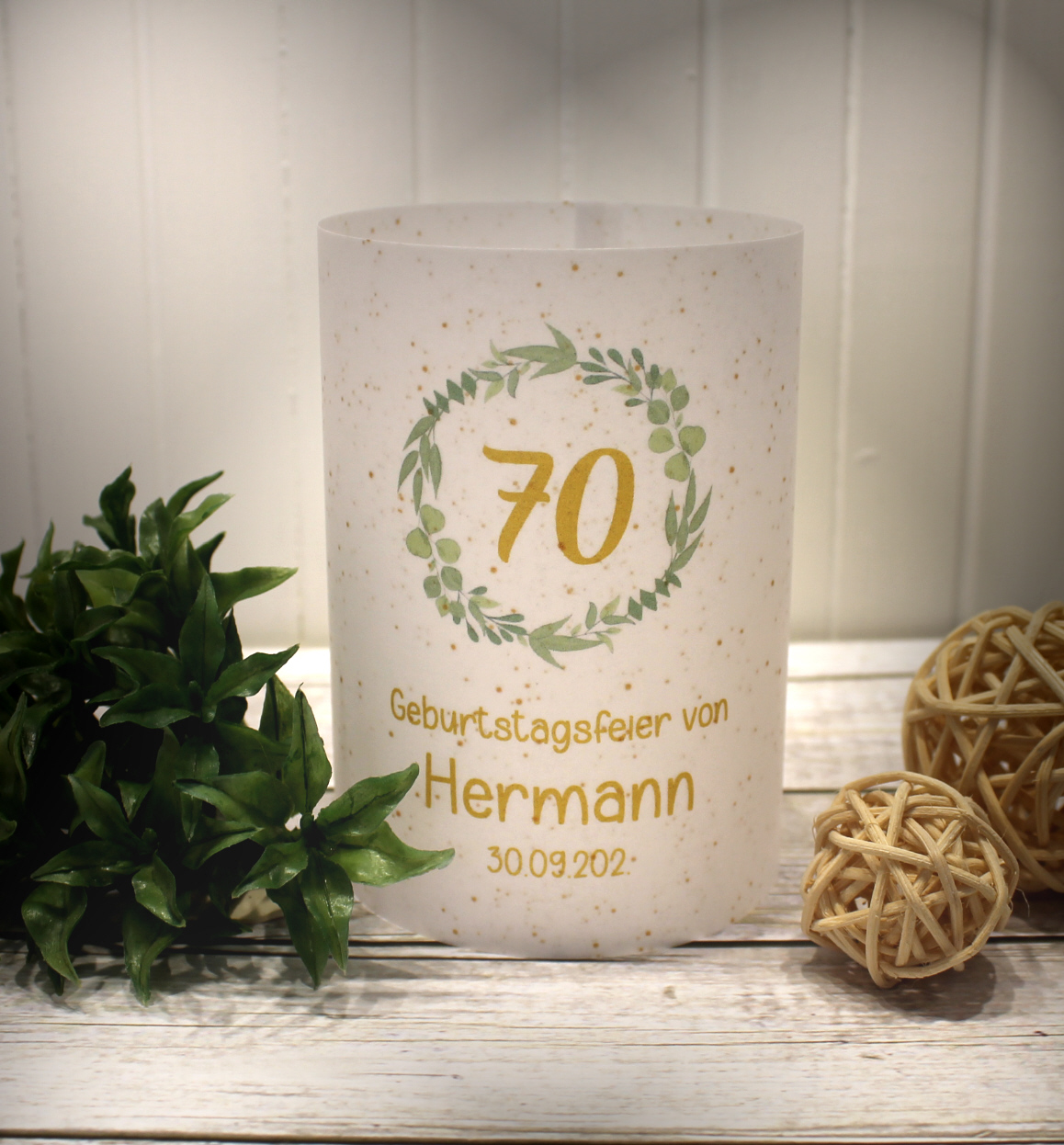 Einladungskarten 10 Stück mit "Blättern" zum Geburtstag incl. Umschlag & Einlegeblatt zum kleinen Preis! Design GE01 – Bild 9