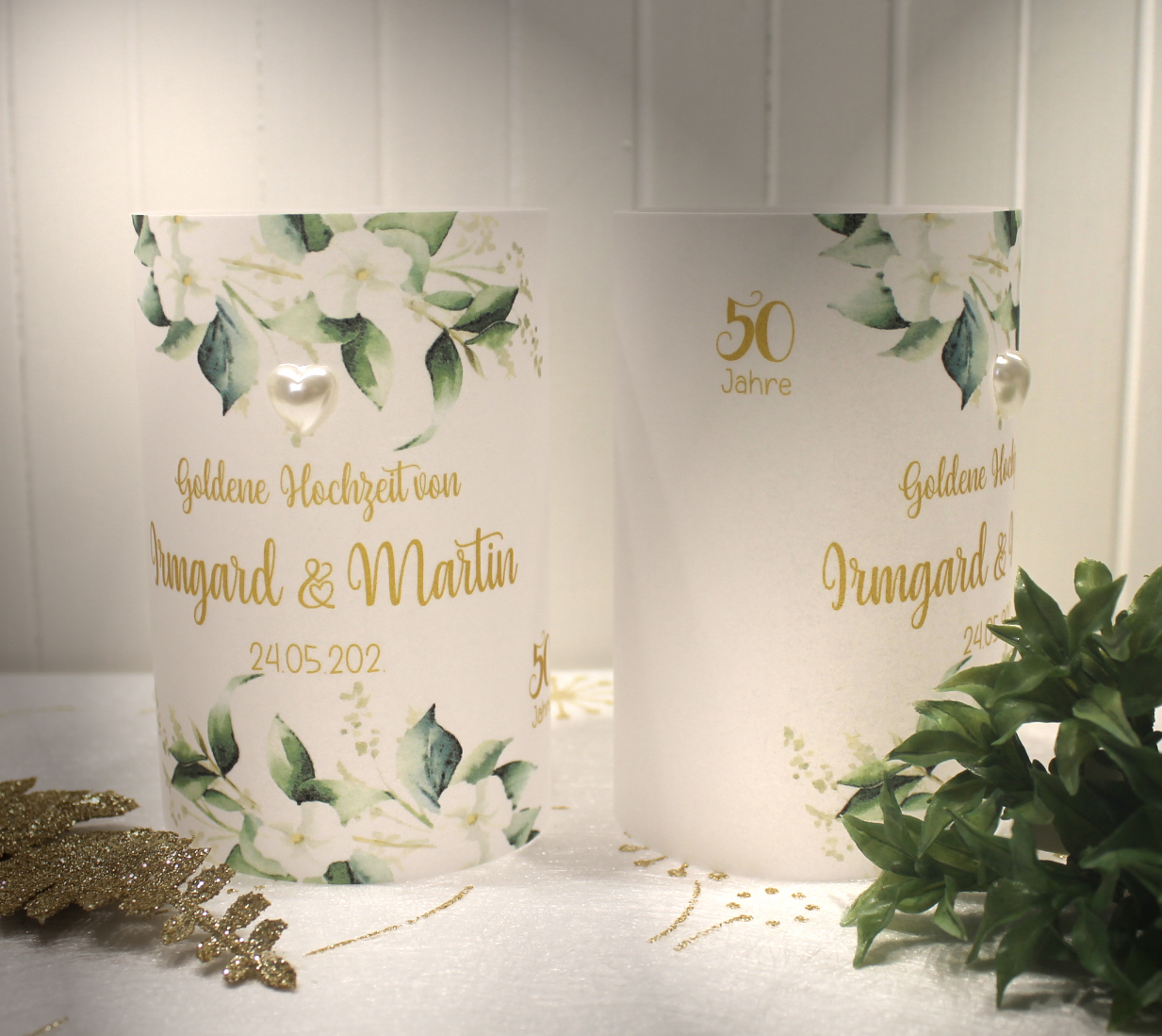 Einladungskarten 10 Stück mit "Blättern" zum Geburtstag incl. Umschlag & Einlegeblatt zum kleinen Preis! Design GE01 – Bild 10