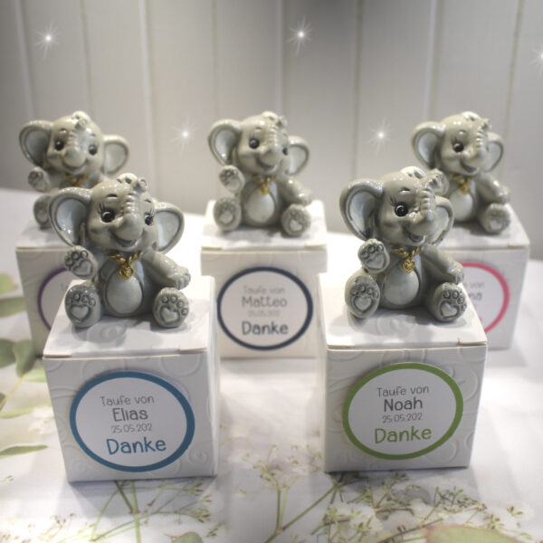 Gastgeschenk "Kleines GOODIE" zur Taufe "Elefant" zum kleinen Preis! Design 922