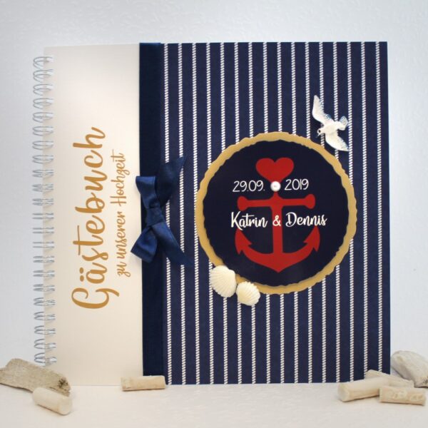 Gästebuch zur Hochzeit "Anker" Maritim 80034