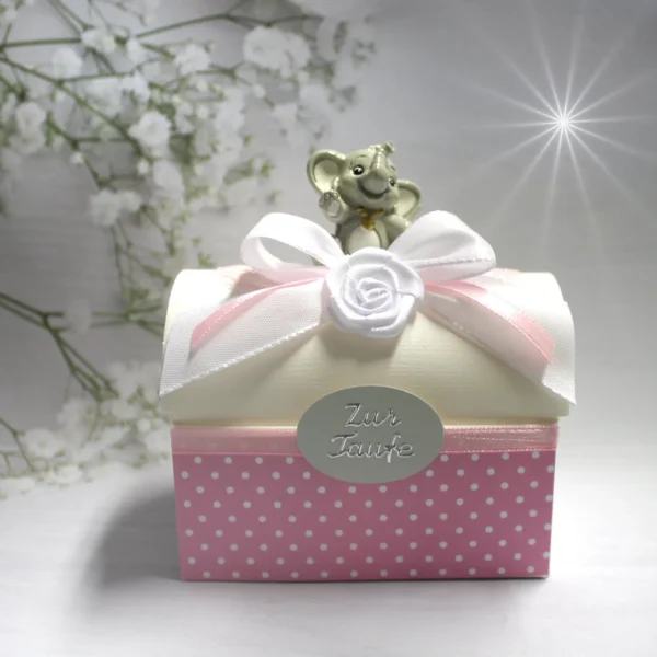 Geldgeschenk zur "Taufe rosa" zum kleinen Preis!! Design 530