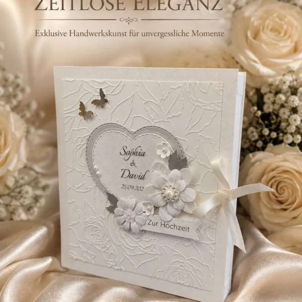 Personalisierte Hochzeits-Geschenkbox – zeitlose Eleganz & liebevolle Handarbeit Design 169B